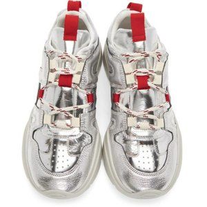 Isabel Marant Silver Kindsay Mountain Sneakers